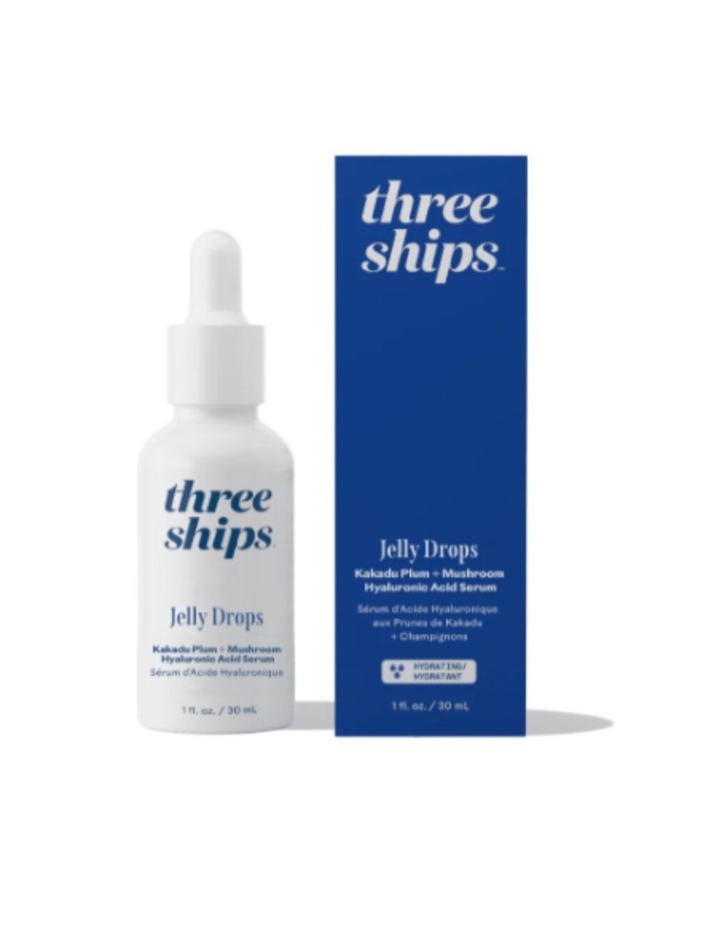 three ships Jelly Drops™ Kakadu Plum + Mushroom Hyaluronic Acid Serum | NEW